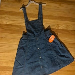 Wonder Nation overall dress, size 14-16, selling bc Walmart sent the wrong size
